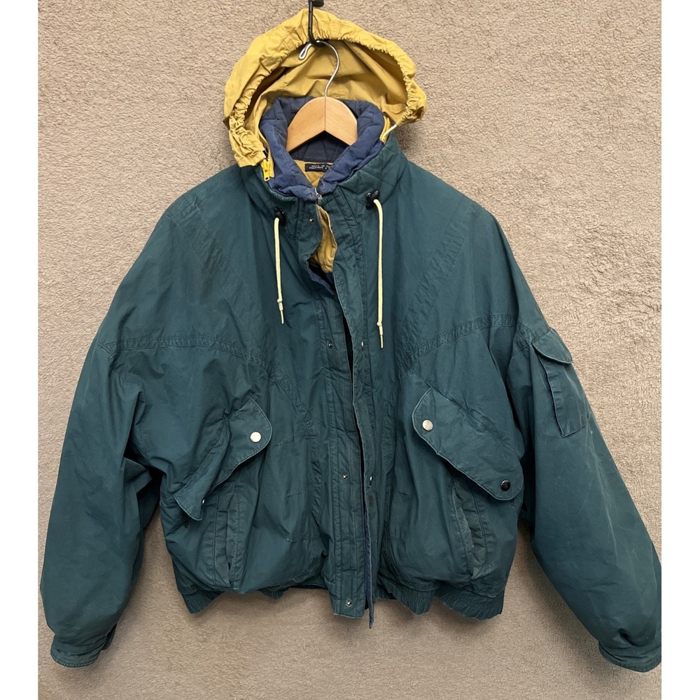 Vintage Life's Adventures Dash Men's Down Filled Ski Jacket Green XL